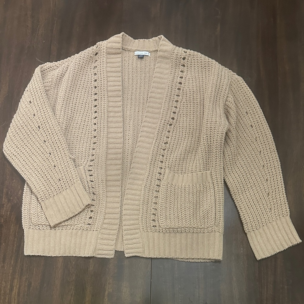 American Eagle Outfitters Tan Women's Cardigan